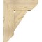 Ekena Millwork Traditional Slat Rough Sawn Bracket w/ Offset Brace, Douglas Fir, 8"W x 20"D x 24"H BKT0806X20X24TRA06RDF - alternate 3